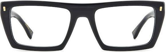 Dsquared2 Plastic Eyeglass Frame Black D2 0130 807