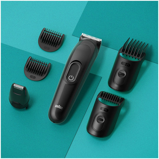 Braun Set Rechargeable Hair Clipper Black MGK3410