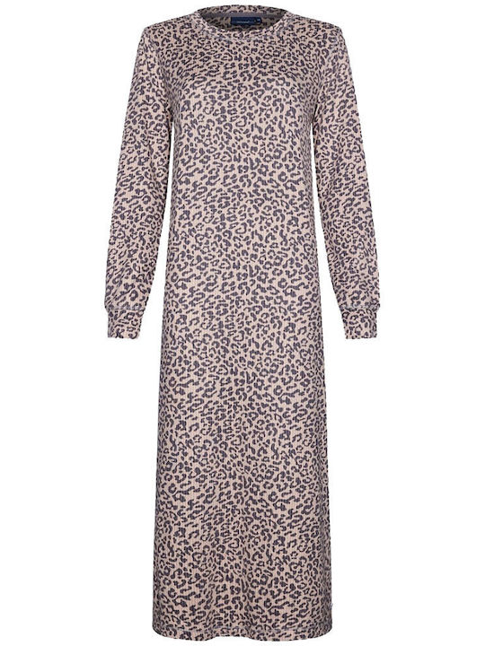 Pastunette Winter Women's Nightdress Brown