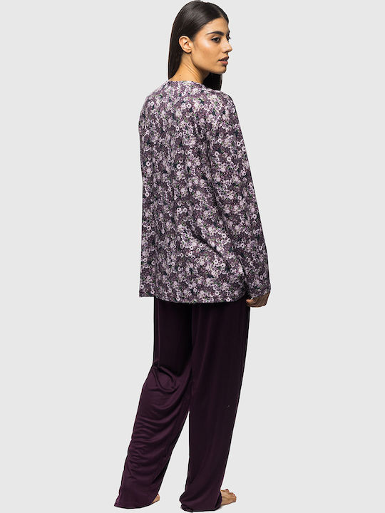 Koyote Winter Damen Pyjama-Set Damask
