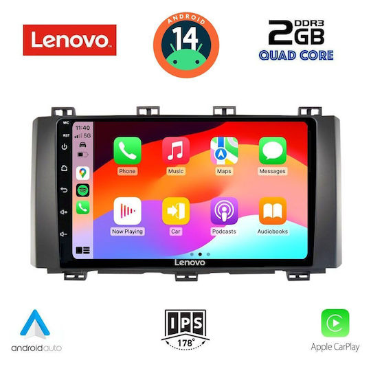 Lenovo Car Audio System for Seat Ateca 2017> (Bluetooth/USB/AUX/WiFi/GPS/Apple-Carplay/Android-Auto) with Touch Screen 9"