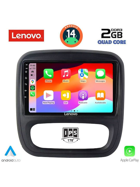 Lenovo Car Audio System for Opel Vivaro Renault Trafic 2014> (Bluetooth/USB/AUX/WiFi/GPS) with Touch Screen 9"