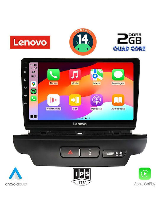 Lenovo Car Audio System for Kia Ceed / XCeed 2018-2022 (Bluetooth/USB/AUX/WiFi/GPS) with Touch Screen 10"