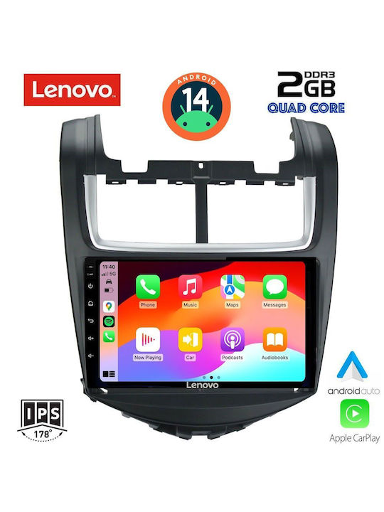 Lenovo Car Audio System for Chevrolet Aveo 2014-2017 (Bluetooth/USB/AUX/WiFi/GPS) with Touch Screen 9"