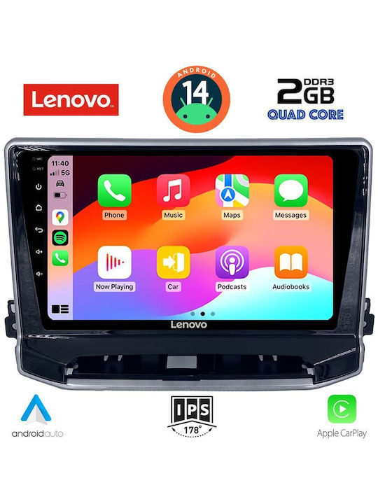 Lenovo Car Audio System for Jeep Compass 2022> (Bluetooth/USB/AUX/WiFi/GPS) with Touch Screen 10"