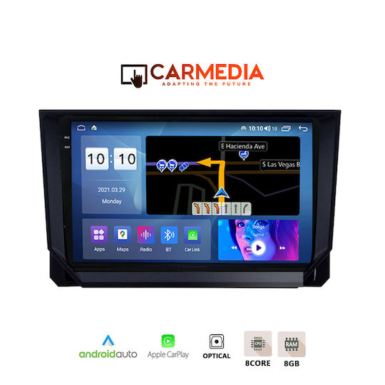 Carmedia Ηχοσύστημα Αυτοκινήτου για Mazda CX-9 2006-2015 (Bluetooth/USB/AUX/WiFi/GPS/Apple-Carplay/Android-Auto) με Οθόνη Αφής 9.5"