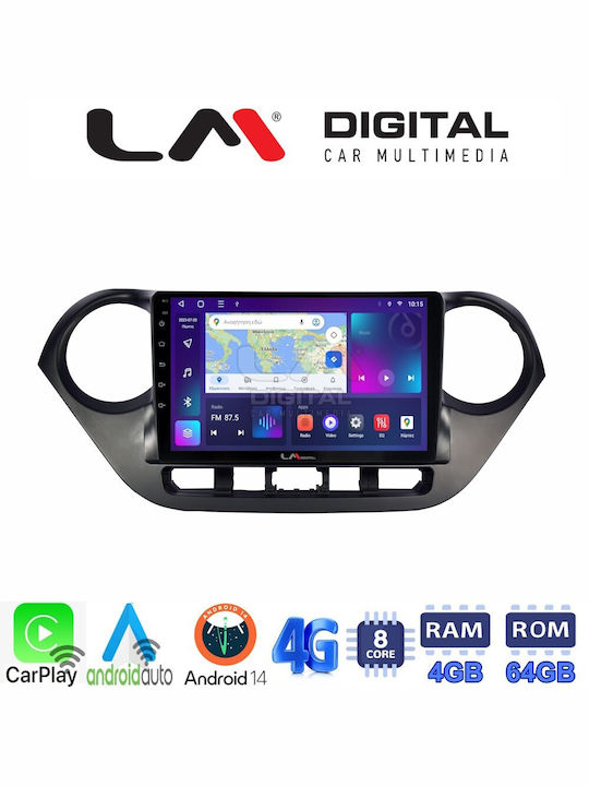 LM Digital Car Audio System for Hyundai i10 2014+ (Bluetooth/USB/WiFi/GPS) with Touch Screen 9"