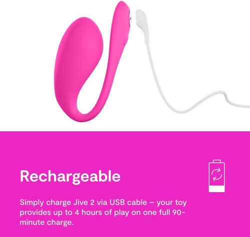 We-Vibe We Vibe - Jive 2 Mini Δονητής Egg με Απομακρυσμένο Έλεγχο 10.5cm Φούξια