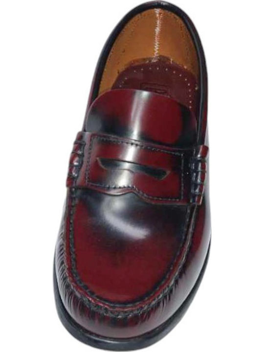 Men's Leather Loafers Burgundy