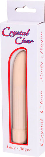 Seven Creations Lady Finger Mini Κλασικός Δονητής 13cm White