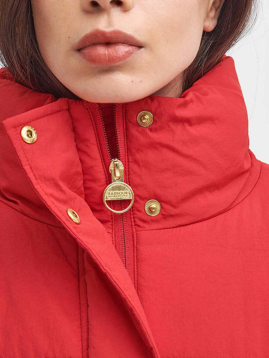 Barbour Jacket Puffer Scarlet