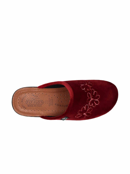 Fly Flot Anatomical Slippers Burgundy