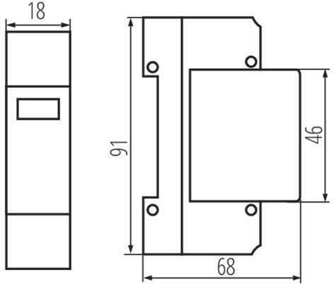 Descărcător de supratensiune 1p Kspd-t1t2 275/50