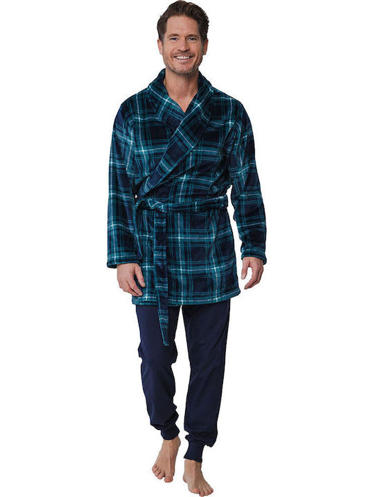 Pastunette Winter Karo Herrenpyjamas Grüne