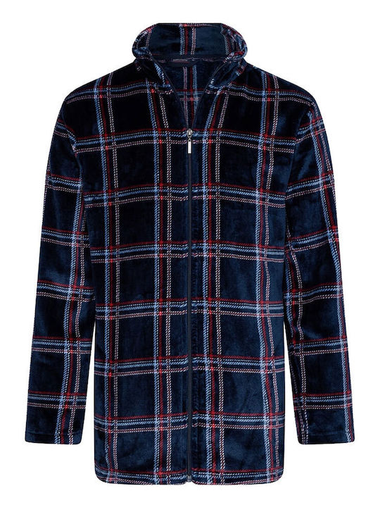 Pastunette Winter Herrenpyjama Robe Blau
