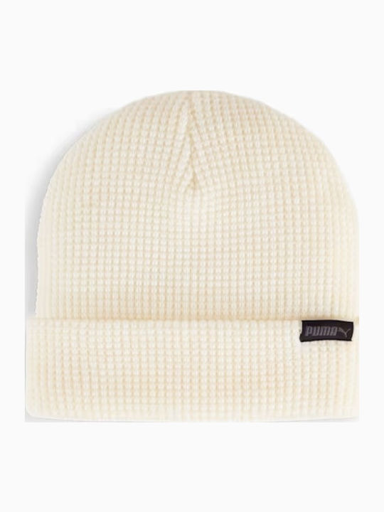 Beanie Γυναικείος Σκούφος Πλεκτός σε Εκρού χρώμα