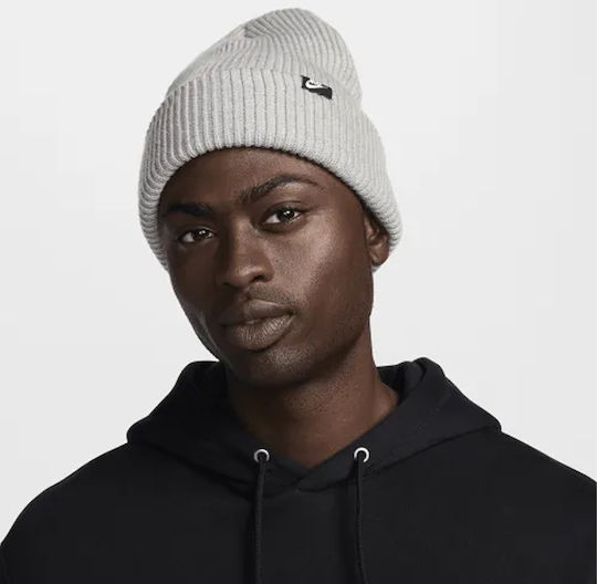 Peak Beanie Γυναικείος Σκούφος Πλεκτός σε Γκρι χρώμα