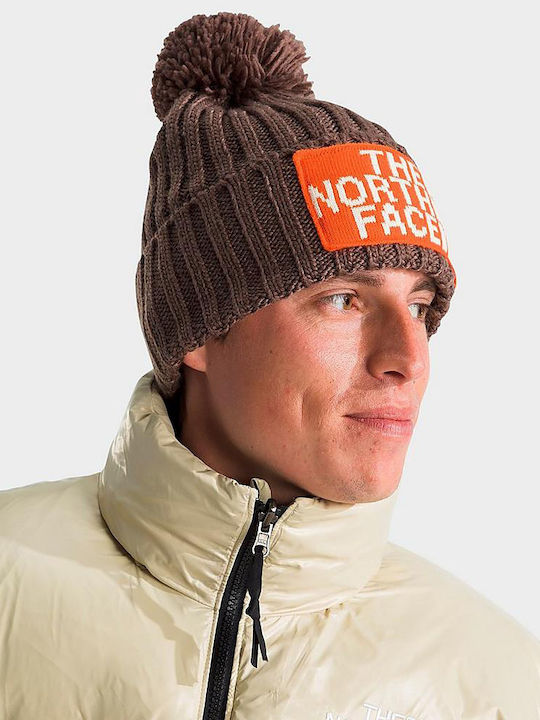 The North Face Beanie Unisex Beanie Knitted in Brown color