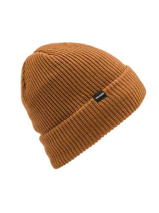 Volcom Sweep Lined Beanie Beanie Knitted in Brown color