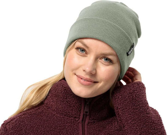 Beanie Unisex Beanie mit Rippstrick in Grün Farbe