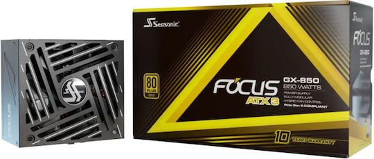 Seasonic Focus GX ATX3 2024 850W Black Computer Power Supply Full Modular 80 Plus Gold