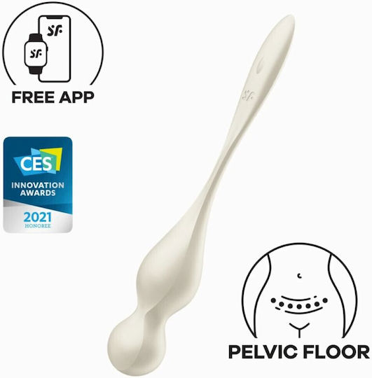 Satisfyer Love Birds 1 Ασύρματες Κολπικές Μπάλες με Δόνηση Λευκές