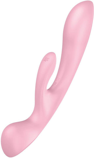 Satisfyer Triple Oh Δονητής Rabbit 27.5cm Ροζ