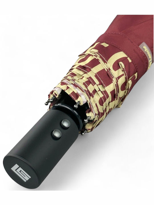 Guy Laroche Windproof Automatic Umbrella Compact Burgundy