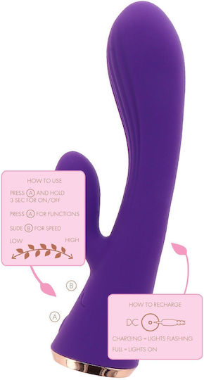ToyJoy Iris Δονητής Rabbit 17.5cm Purple