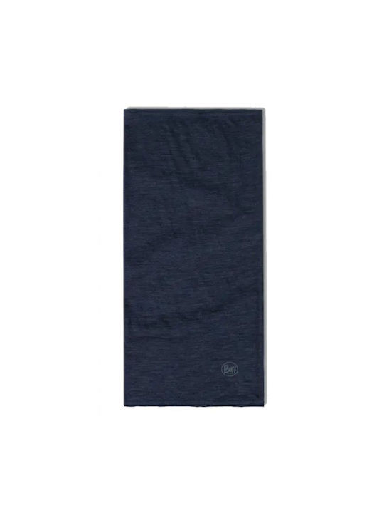 Buff Lightweight Merino Solid Night Athletic Neck Warmer Blue