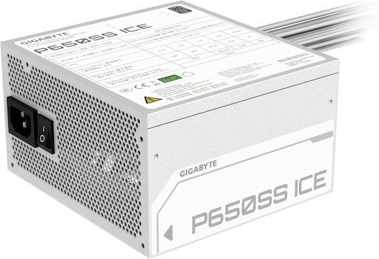 Gigabyte GP-P650SS ICE 650W Бял Компютърно захранване Пълен кабел 80 Plus Silver