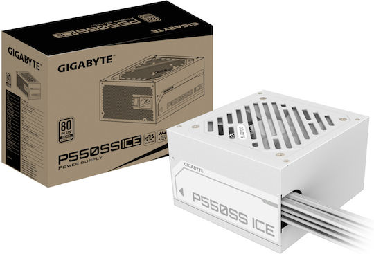 Gigabyte GP-P550SS ICE 550W Weiß Computer-Netzteil Voll verkabelt 80 Plus Silber