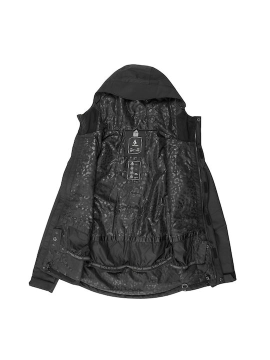 Volcom H0452511-BLK Γυναικείο Μπουφάν για Σκι & Snowboard Μαύρο