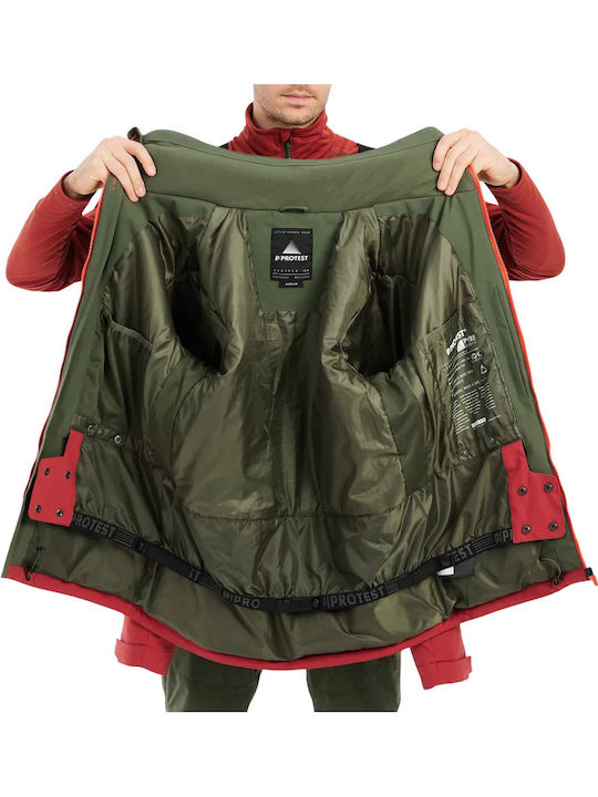 Protest Snowjacket 6710944-773 Masculin Jachetă pentru Schi & Snowboard Roșu