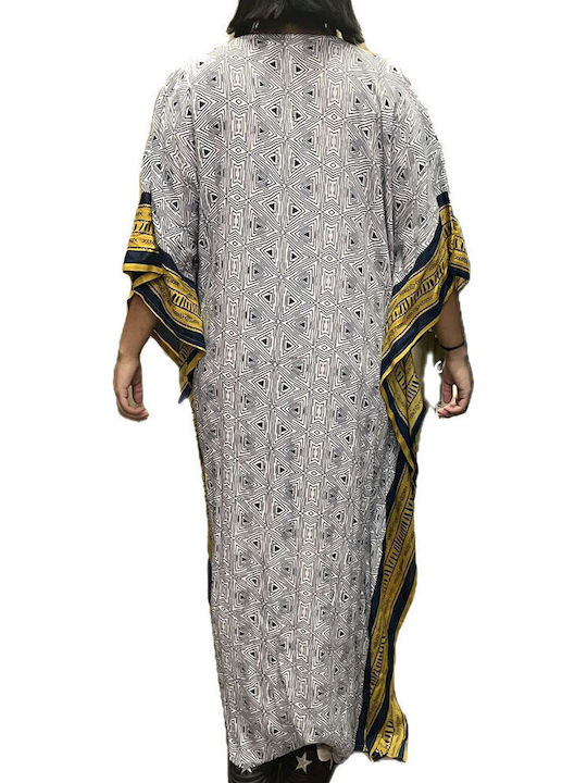 Platinum Fashion Women's Mini Caftan Beachwear Blue