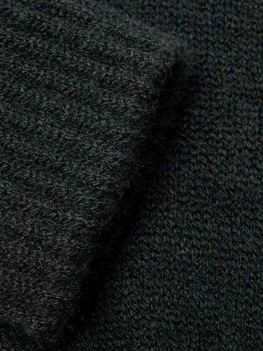 Schwarz Gestrickt Handschuhe