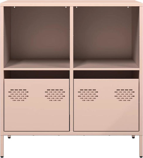 Ντουλάπι Γραφείου Μεταλλικό Ροζ 68x39x73.5cm