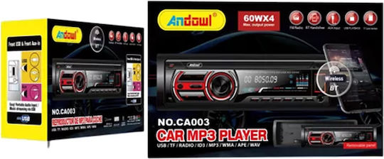Andowl Ραδιόφωνο Αυτοκινήτου 1 DIN (Bluetooth/USB)