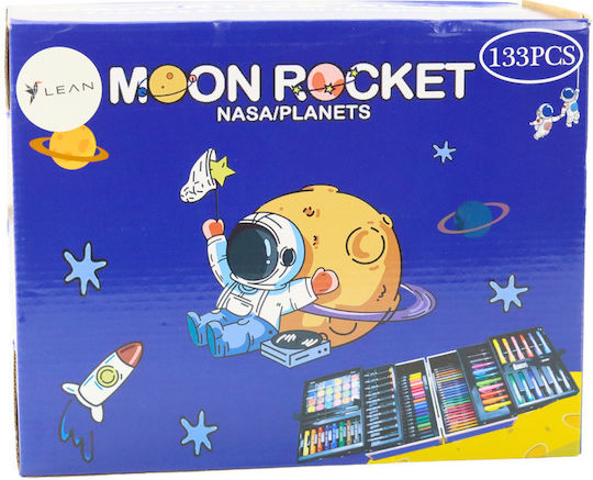 Art Set in Folding Suitcase Space 133 El Σετ Ζωγραφικής σε Βαλιτσάκι 133τμχ