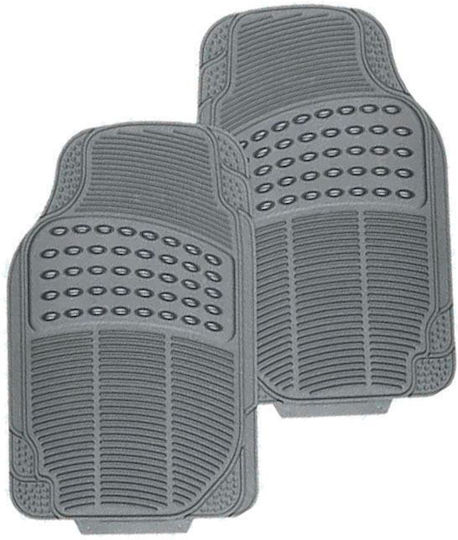 Auto Gs Front Mats Universal 2pcs from Rubber Gray