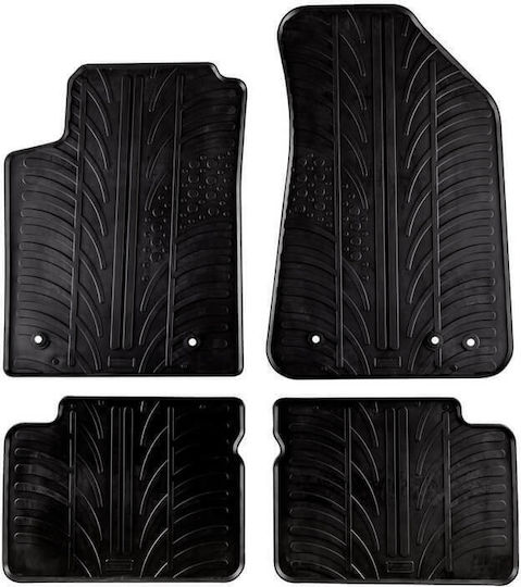 Lampa Set of Front and Rear Mats 4pcs Tray Type for Fiat Bravo 2007-2014 Black