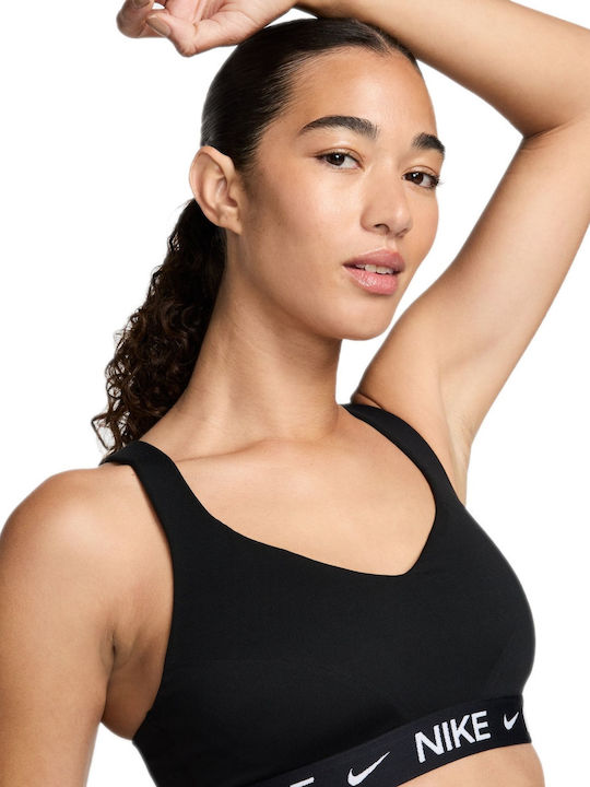 Dri-Fit Indy Γυναικείο Αθλητικό Μπουστάκι Black / White με Επένδυση