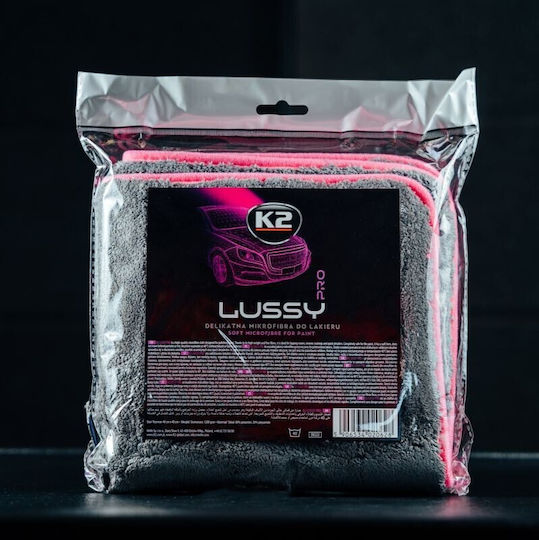 K2 Pro Πανί Μικροϊνών Γυαλίσματος Αυτοκινήτου 1200gsm Γκρι 40x40cm