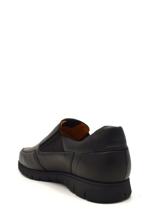 Leder Herren Freizeitschuhe Schwarz