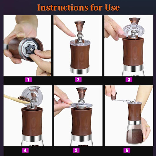 Manual Coffee Grinder Brown 107956