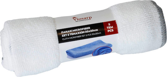 Viosarp Πανιά Μικροϊνών Αυτοκινήτου Λευκό 30x30cm 2τμχ