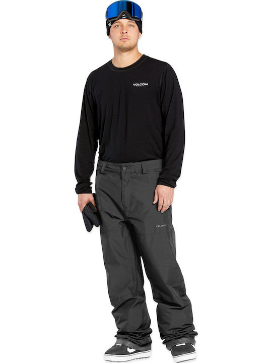 Volcom Gore-tex G1352519-BLK Men's Trousers for Ski & Snowboard Black