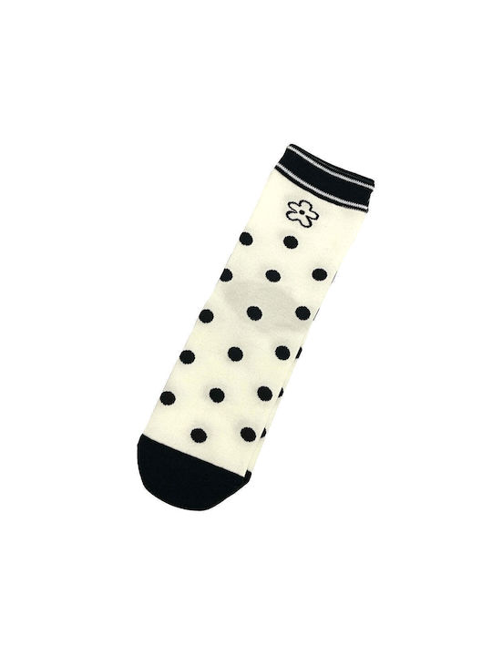 Ustyle Women's Socks Black and white 6Pack