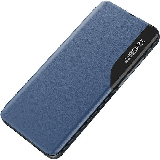 Hurtel Flap Umschlag Rückseite Synthetisches Leder / Leder Blau (SAMSUNG A05S)