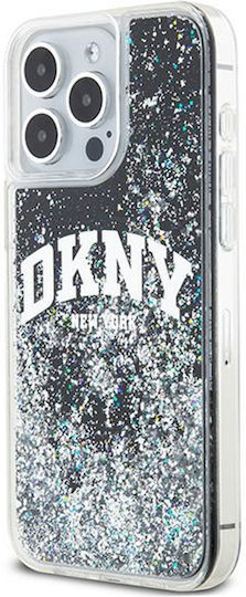 DKNY Liquid Umschlag Rückseite Kunststoff / Silikon Schwarz (iPhone 15 Pro Max)
